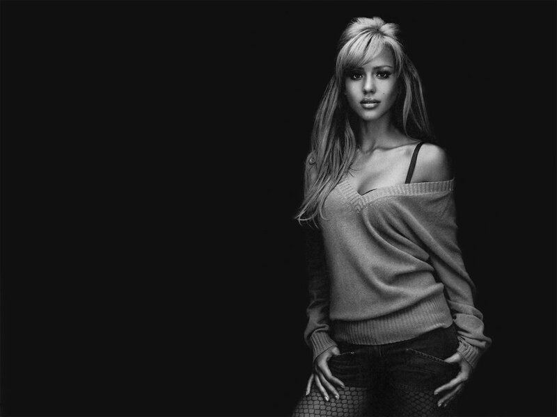 Woman in Sweater — Black