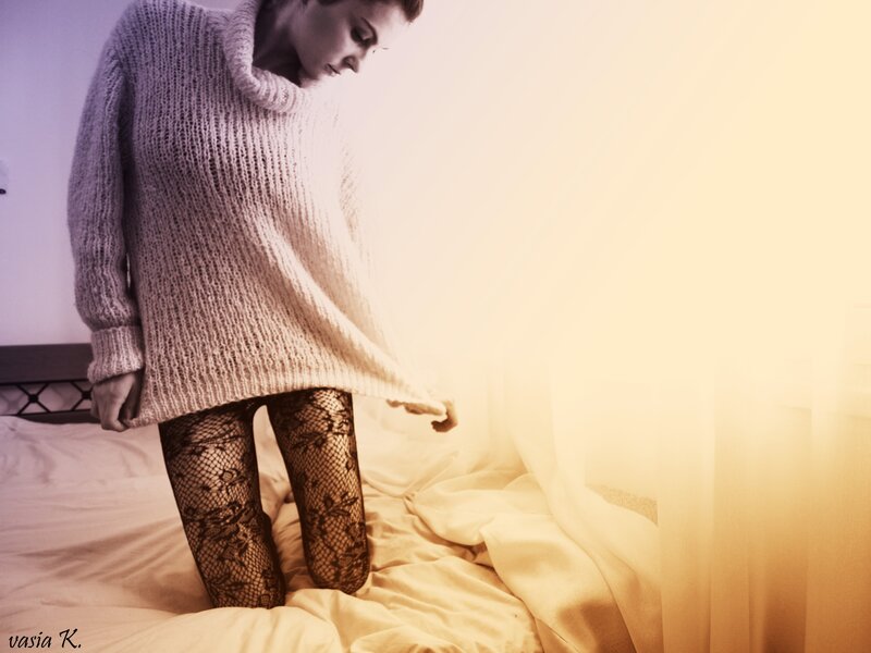 Woman in Sweater — Yellow