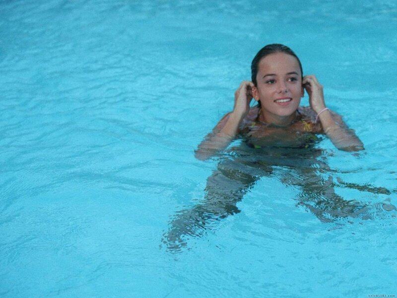 woman in swimming pool