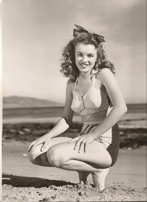 woman in swimsuit on beach