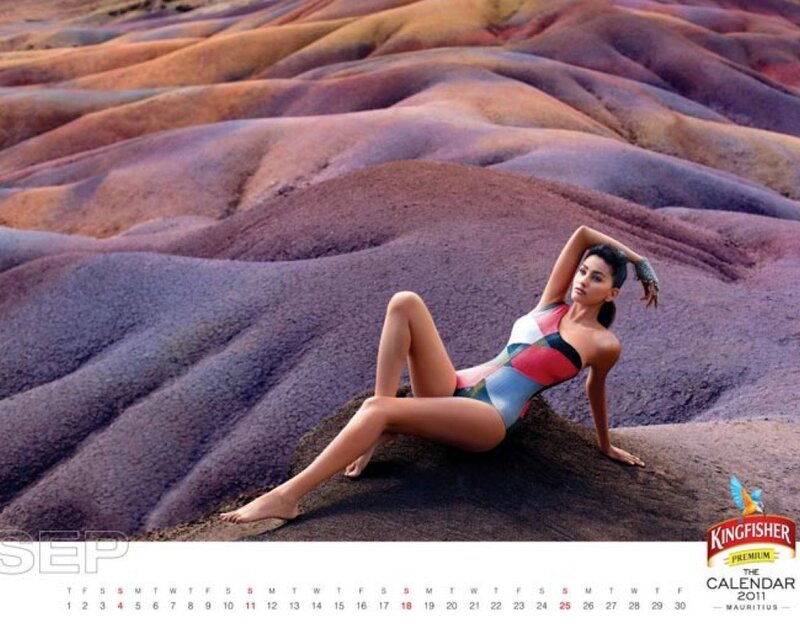 Woman in Swimsuit — Purple