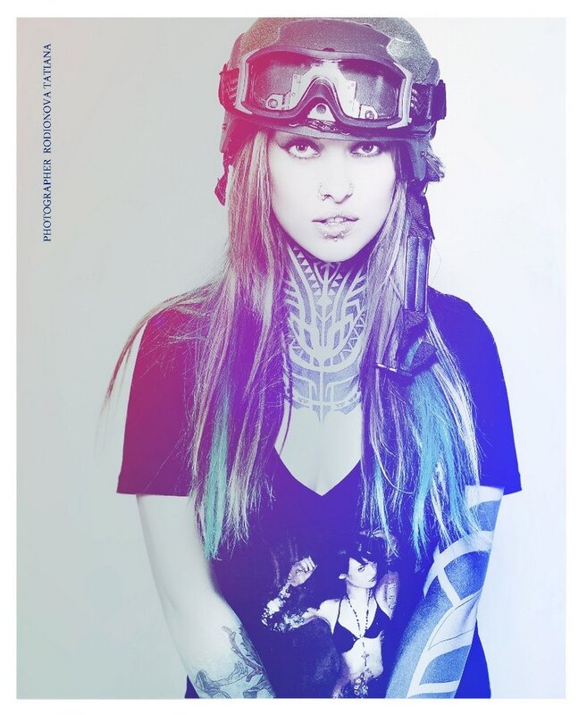 woman in tactical gear