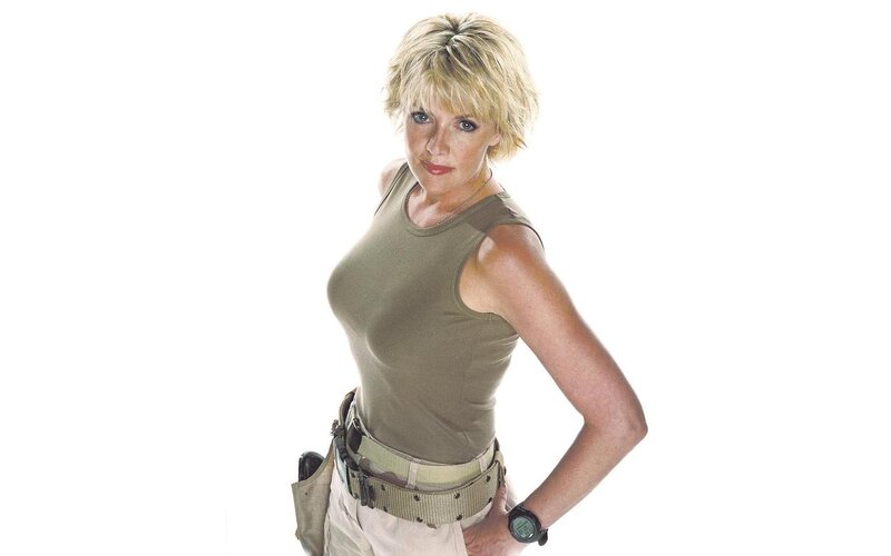Woman in Tactical Gear — White