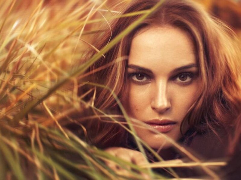 Woman in Tall Grass — Brown, Intense