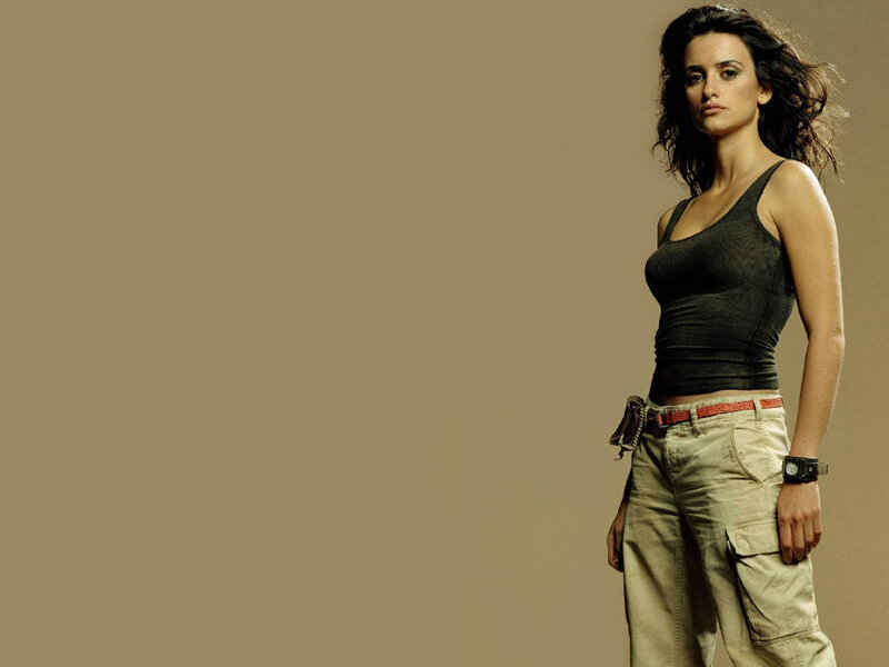Woman in Tank Top — Brown, Serious