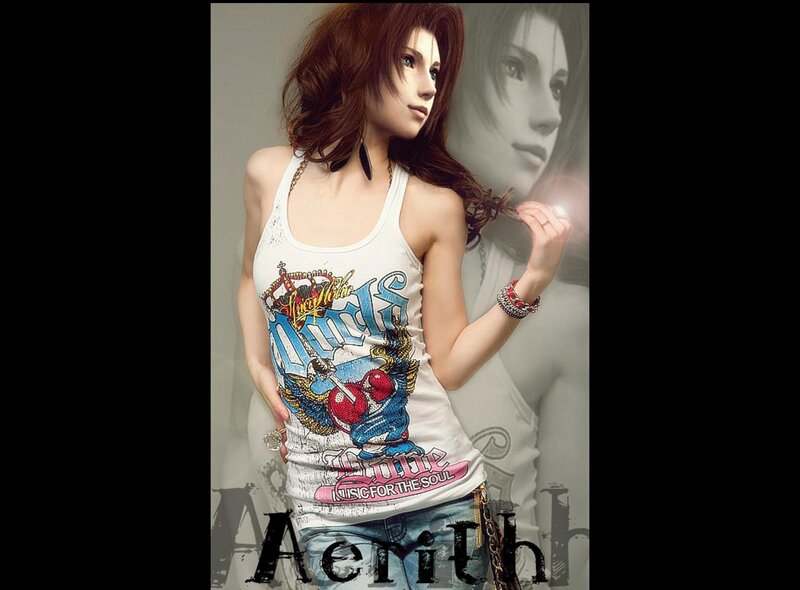 Woman in Tank Top — White, Dramatic