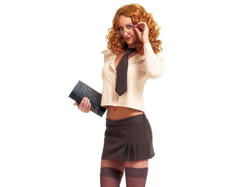 woman in teacher costume