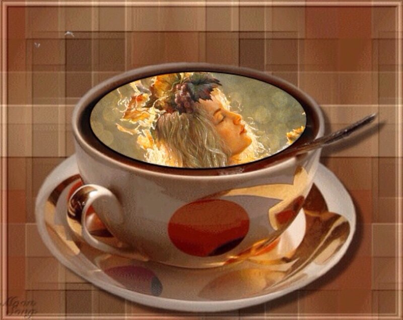 Woman in Teacup — Brown