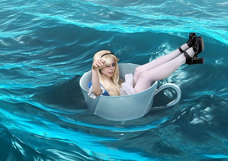 Woman in Teacup