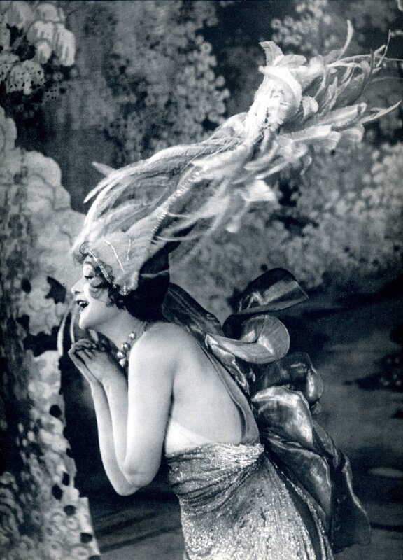 woman in theatrical costume