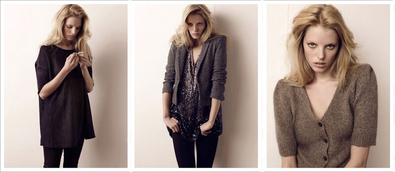 woman in three different outfits