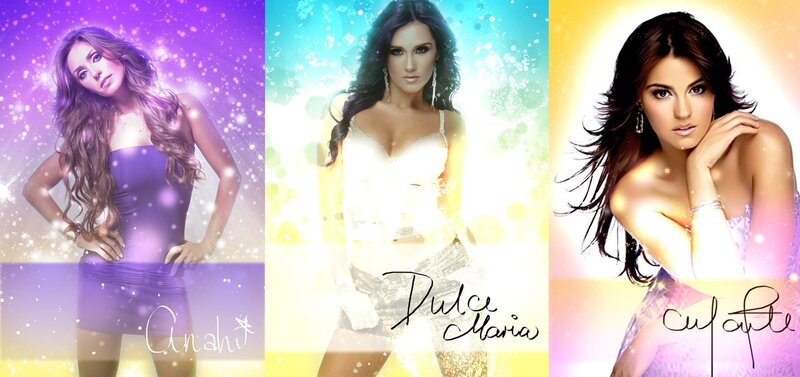 Woman in Three Different Outfits — Purple