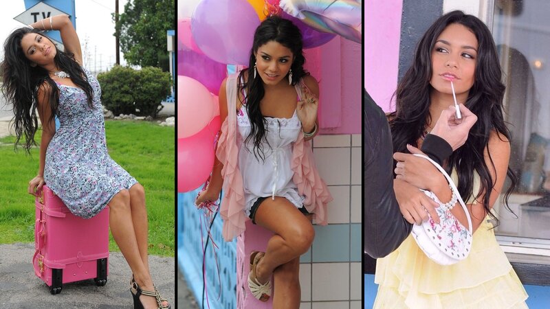 woman in three different outfits