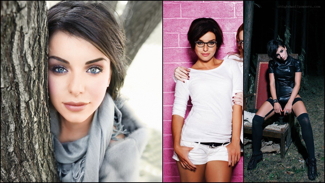 woman in three different settings