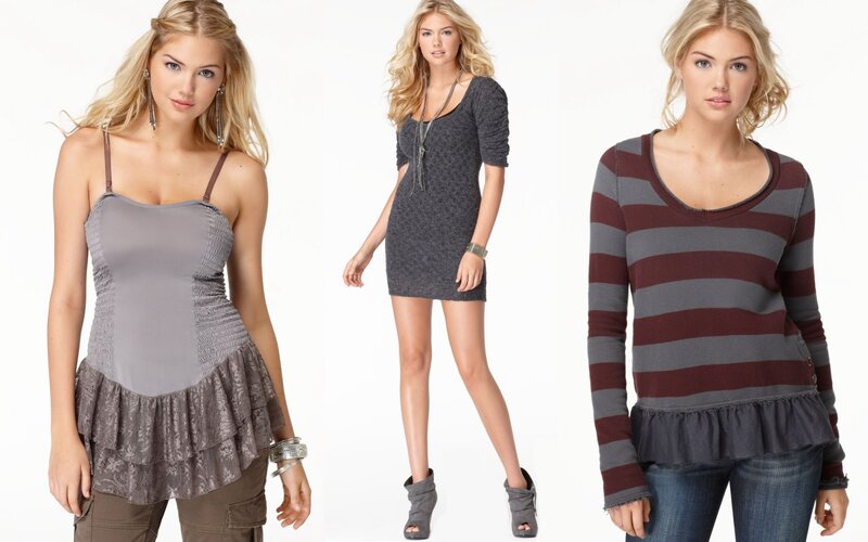 woman in three outfits