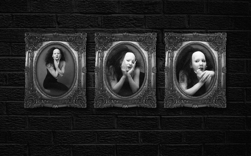 Woman in Three Portraits — Black