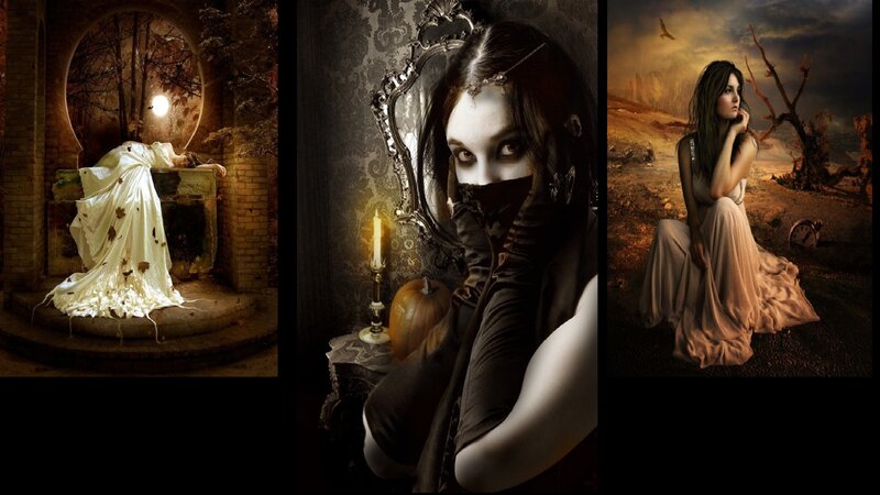 Woman in Three Scenes — Brown