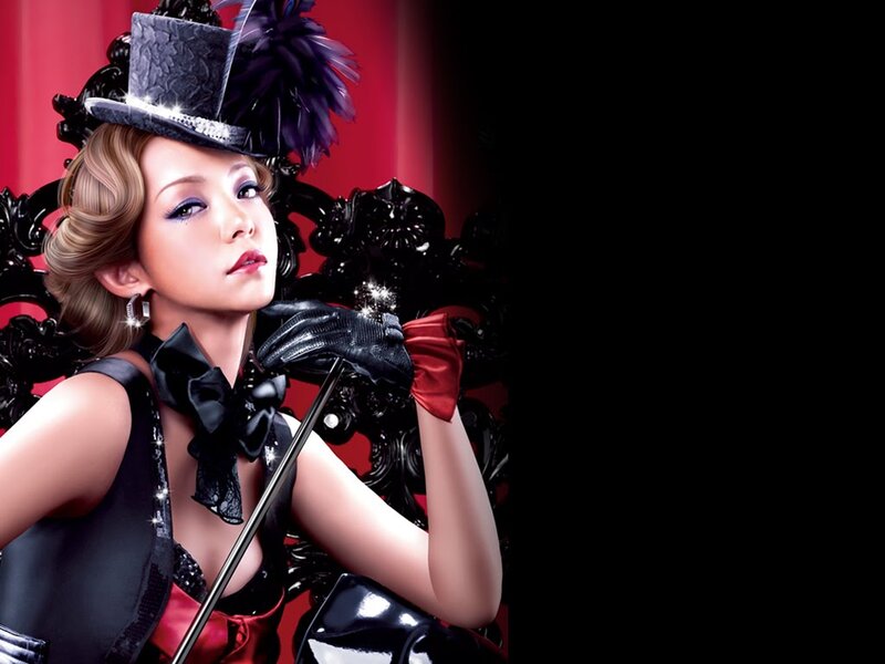 Woman in Top Hat and Gloves — Black, Dramatic