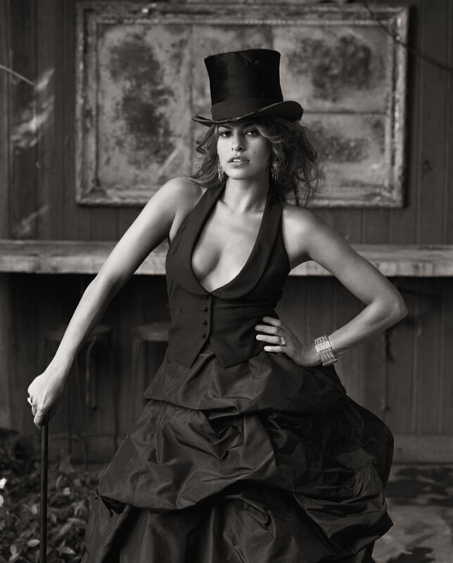 Woman in Top Hat — Black, Dramatic, Photograph, Top Hat, Dress