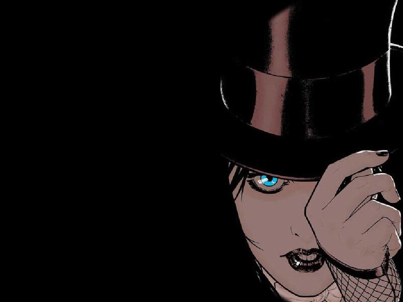 Woman in Top Hat — Black