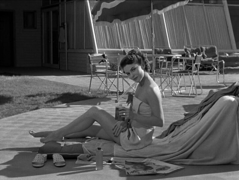 Woman in Towel on Deck