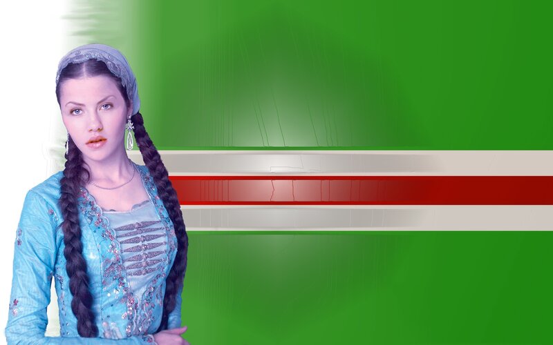 woman in traditional attire