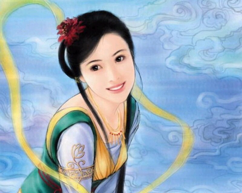 woman in traditional attire