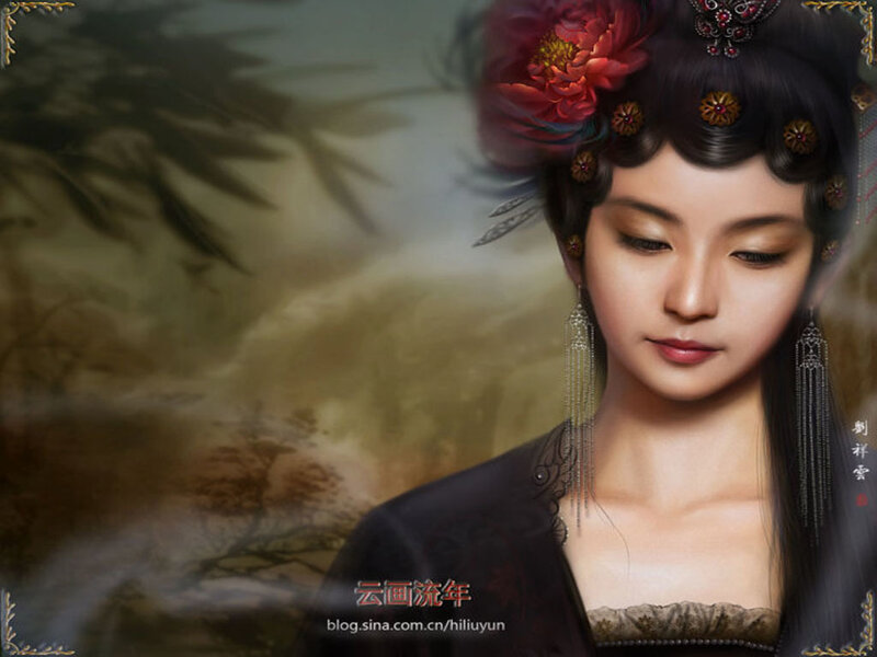 woman in traditional attire