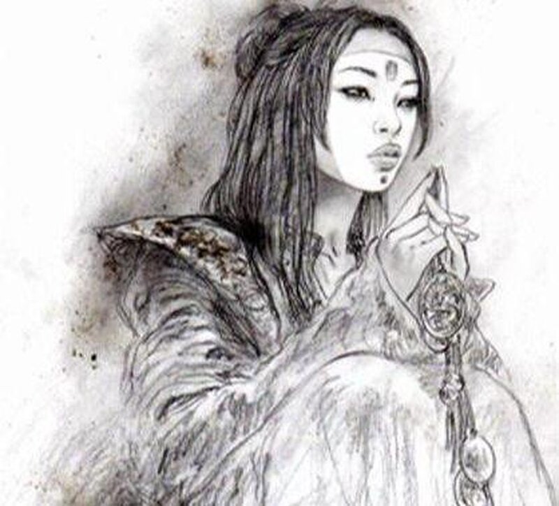 woman in traditional attire