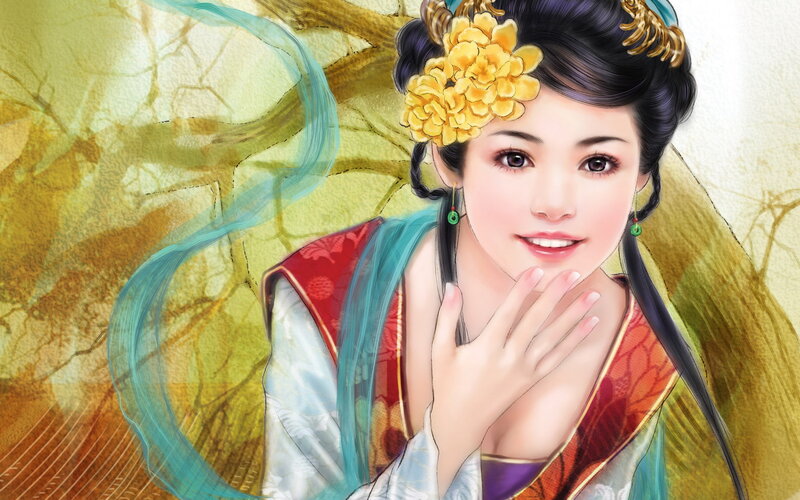 woman in traditional attire