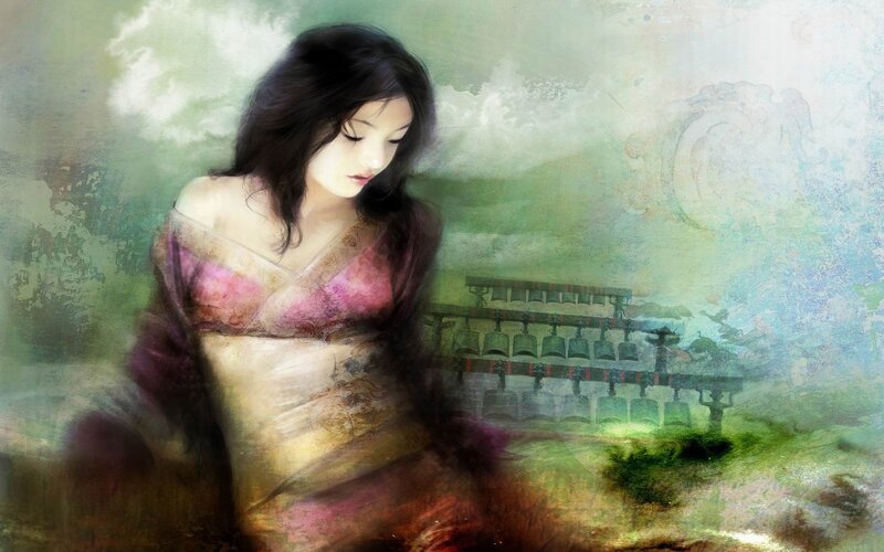 woman in traditional attire