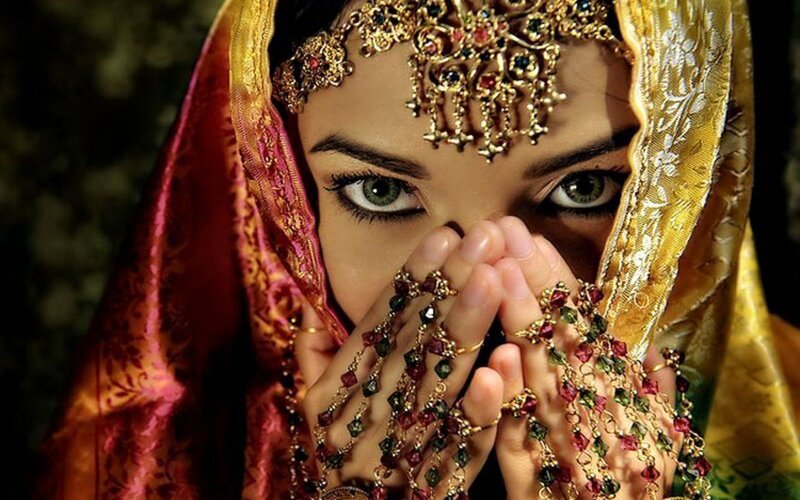 woman in traditional attire
