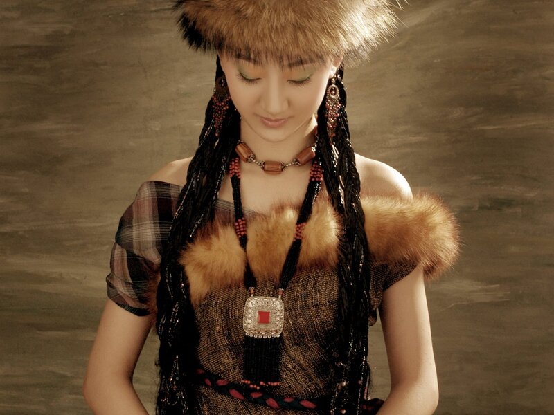 woman in traditional attire
