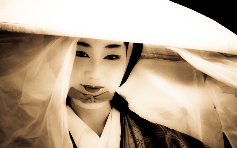 woman in traditional attire