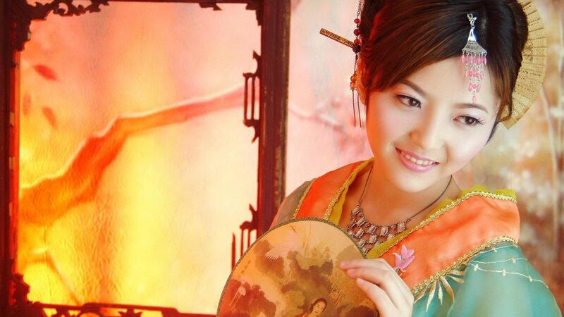 woman in traditional attire