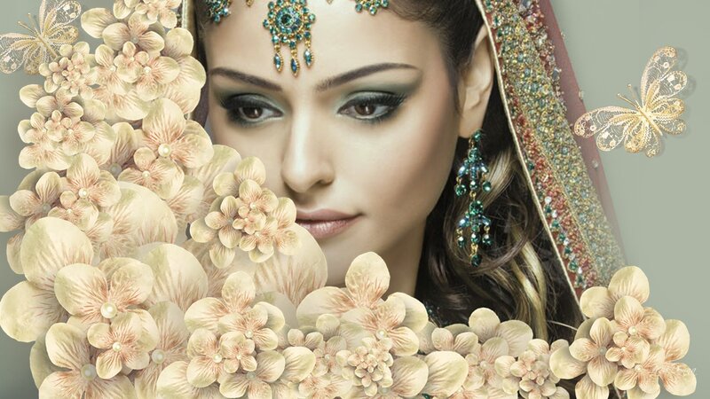 Woman in Traditional Attire — Beige