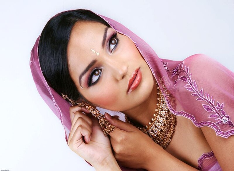Woman in Traditional Attire — Pink, Dramatic