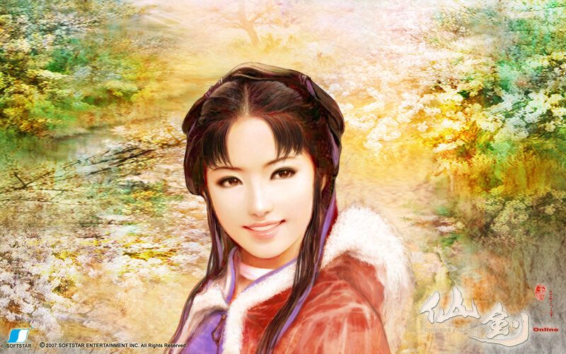 Woman in Traditional Clothing — Green, Serene, Spring