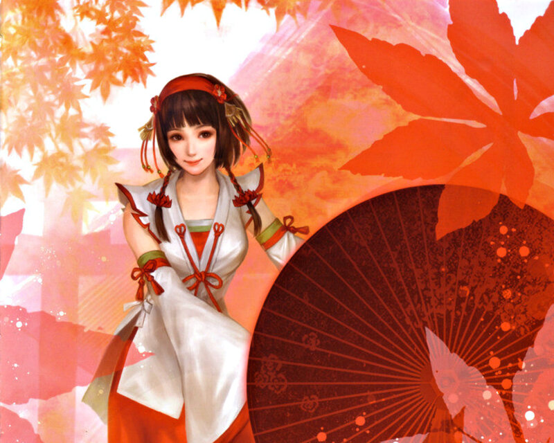 Woman in Traditional Clothing — Red, Serene, Autumn