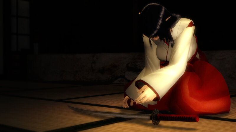 Woman in Traditional Clothing — White, Dramatic, Night