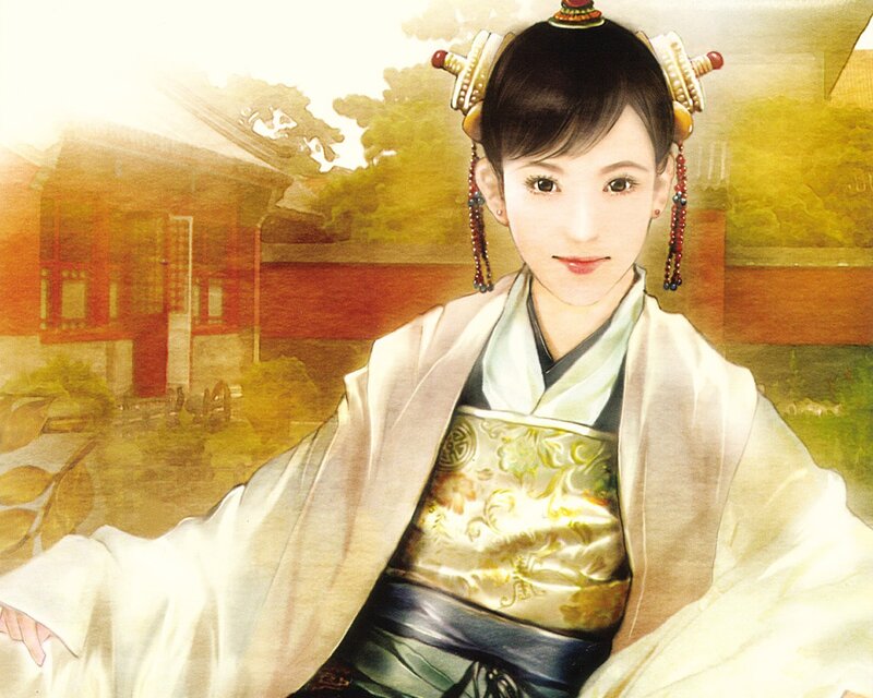 Woman in Traditional Clothing — White, Serene, Afternoon