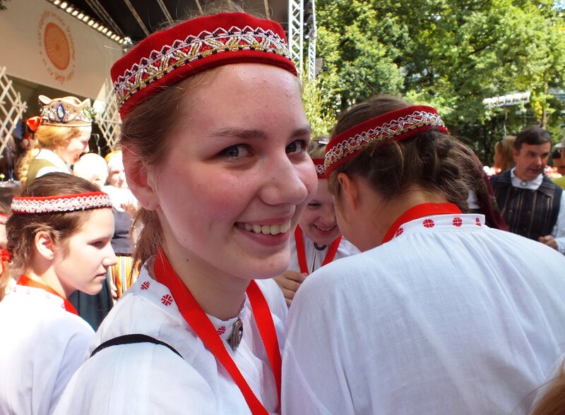 Woman in Traditional Costume — White