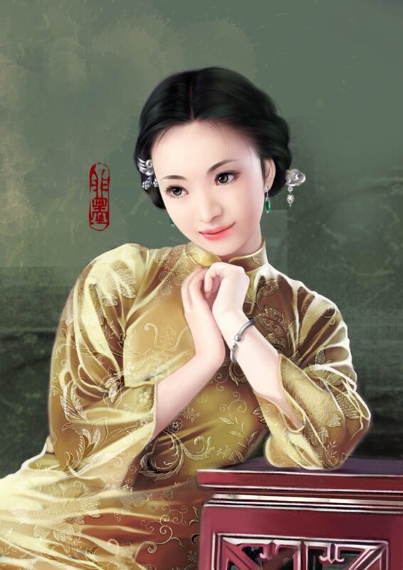 woman in traditional dress