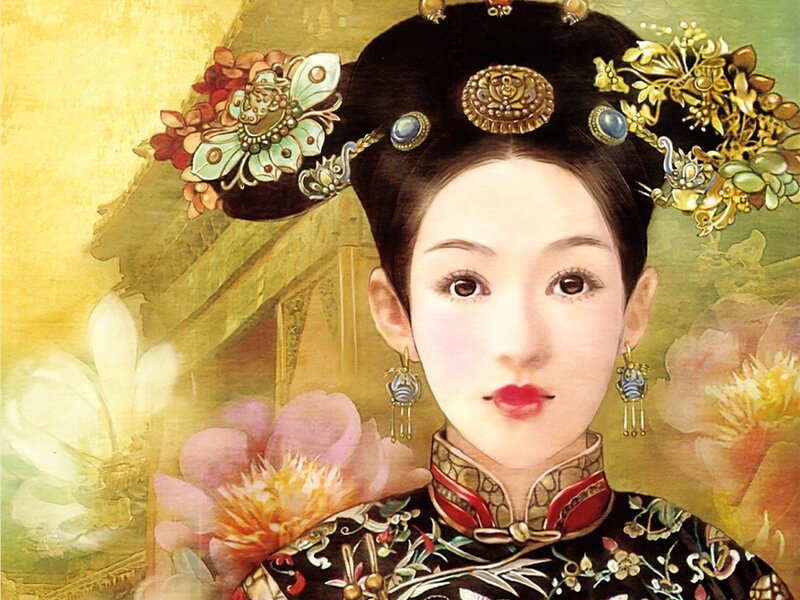 Woman in Traditional Dress — Black, Serene