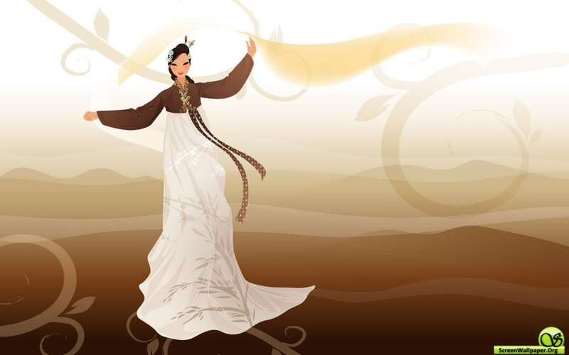 woman in traditional dress dancing