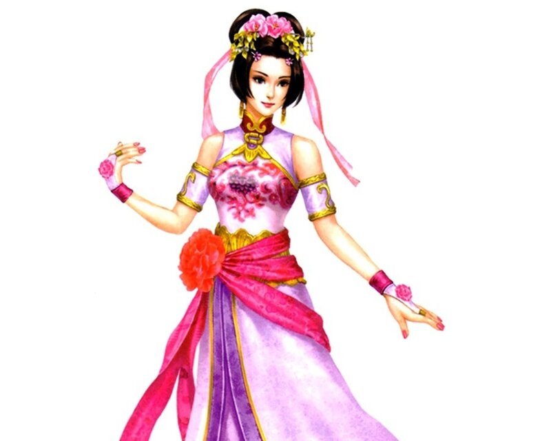 Woman in Traditional Dress — Purple, Graceful