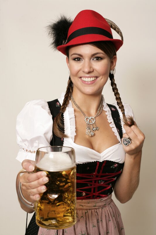 Woman in traditional German attire
