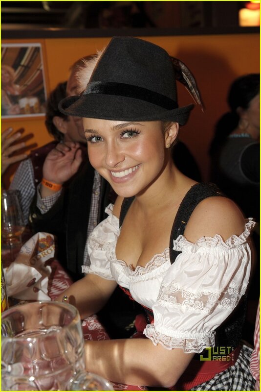 woman in traditional german attire