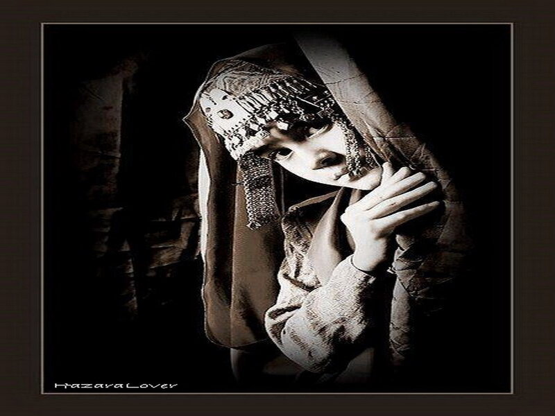 Woman in Traditional Headwear — Black, Dramatic, Photograph