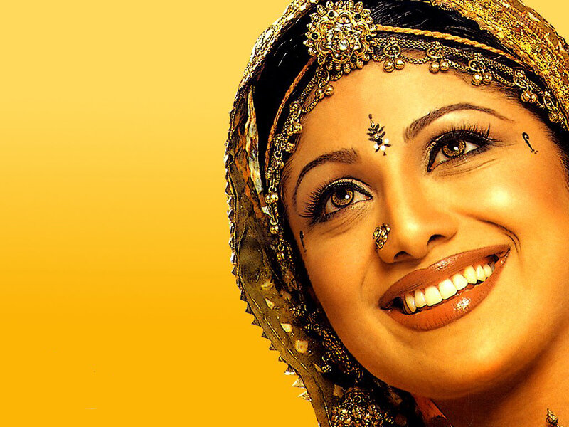 Woman in Traditional Headwear — Yellow